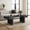 Antique Black, variant on Industrial Coffee Table with Dual-Tier Shelving - Rustic Reclaimed Wood Texture