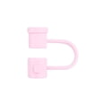 thumbnail image 1 of Silicone Straw Cover Set Reusable Drinking Straw Tips Compatible With Various Sized For Traveling Picnicking Fitness Parties Decoration And More, 1 of 5