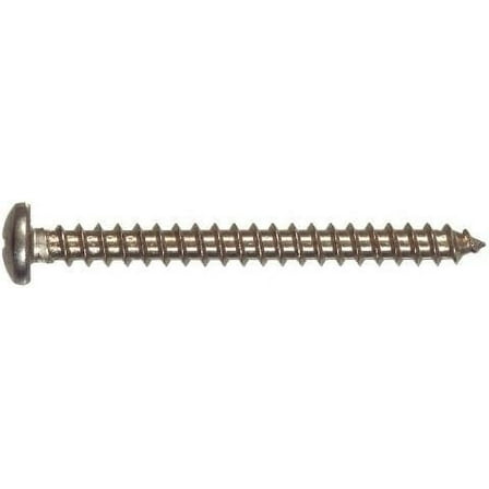 Hillman No. 8 x 1/2 in. L Phillips Pan Head Stainless Steel Sheet Metal Screws 100 1 pk