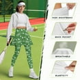 thumbnail image 7 of SCRAWLGOD Golf Clubs Balls Stars Green Tennis Yoga Leggings with Skirt for Women Stylish Comfortable Athletic Skorts Pocket Elastic Sporty Clothing for Vacation Exercising, XS, 7 of 7