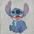 thumbnail image 2 of Women's Lilo & Stitch Sitting Happily Graphic Tee Athletic Heather X Large, 2 of 4