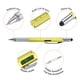thumbnail image 4 of 4 piezas 6 en 1 herramienta multifuncional bolígrafo regalos para hombres con bolígrafo, regla, destornillador, stylus, amarillo, 4 of 5