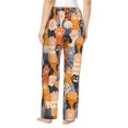 thumbnail image 3 of Uemuo Cute Cat Paw Pattern Women's Wide Leg Palazzo Lounge Pants with Pockets Light Weight Loose Comfy Casual Pajama Pants-Medium, 3 of 9