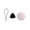 A003- C, variant on Smart Item Tracker 1.5 Inch Anti Lost Locator for Keys Luggage Backpacks Cat Tracker Dog Tracker Waterproof Protective Case with Locking Key Ring Light Pink, 1 Pack
