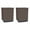 Brown, variant on vidaXL Planters 2 pcs Black 11.8"x11.8"x14.6" Polypropylene