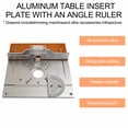 thumbnail image 2 of Chendee Aluminium Router Table Insert Plate Wood Milling Flip Board With Miter Gauge, 2 of 8