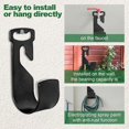 thumbnail image 4 of KAIYANG soportes para manguera de jardín con asas: soporte resistente para manguera de agua para patio exterior, montaje rápido para grifo, fácil transporte flexible, 4 of 5