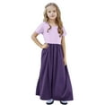 thumbnail image 5 of GERsome Girls Maxi Dress Short Sleeve Casual Holiday Dress with Pockets for 4-14 Years, 5 of 8