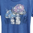 thumbnail image 3 of Instant Message - Watercolor Mushrooms - Women's Short Sleeve Graphic T-Shirt, 3 of 6