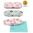 thumbnail image 2 of [4 PACK / 3 PACK], JAVOedge Printed Pattern Durable Hard Clamshell Eyeglass Case with Bonus Microfiber Cloth, 2 of 6
