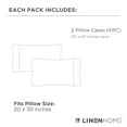 thumbnail image 6 of 100% Cotton Percale Pillowcases King Size, Pastel Turk, 2 Pieces of Pillow Case, Crisp and Cool Strong Bed Linen, 20 inches X 40 inches, 6 of 7