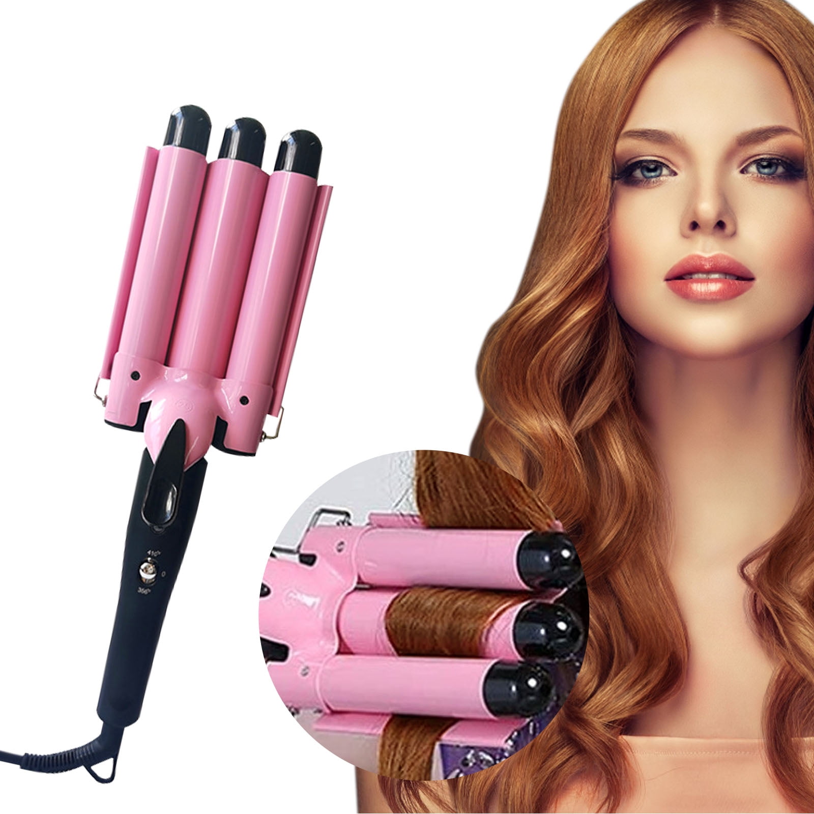 Egg Roll Stick Instant Noodle Head Ceramic Curling Iron Three Sticks Small Curling Iron Water