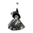 thumbnail image 6 of Diceymbol Halloween Skeleton Witch Pendant Swinging Witch Skull Decor Spooky Manor Party Hanging Ornament 3D Witchcraft Outdoor & Indoor Decoration, 6 of 6