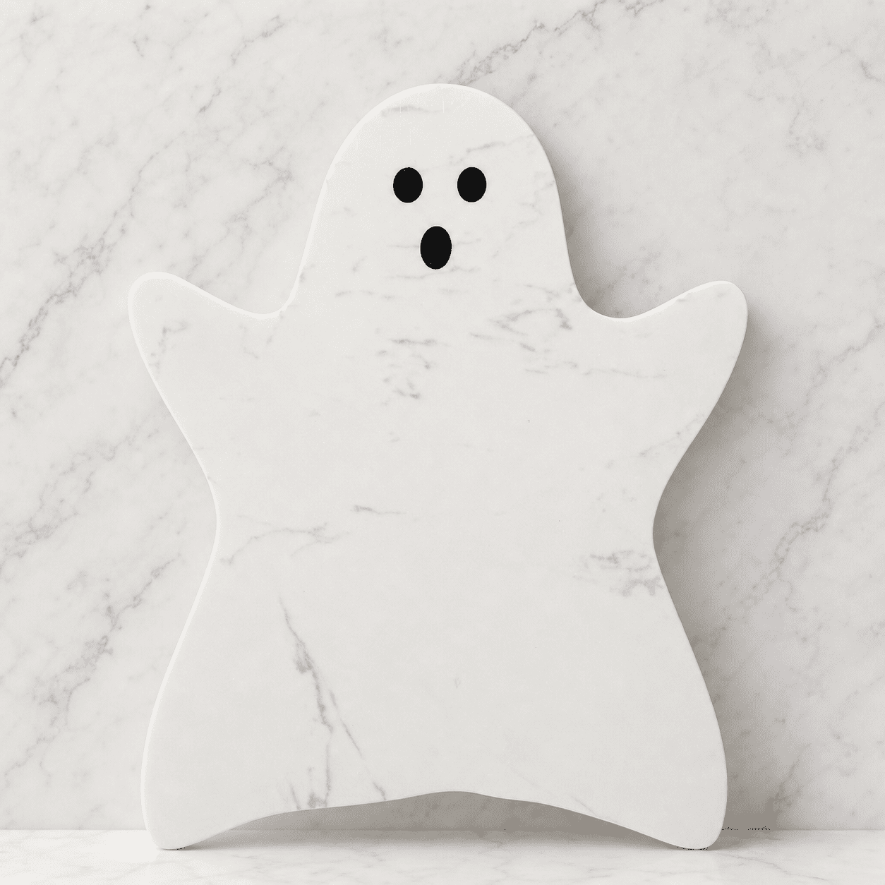 White Ghost Marble Charcuterie Serving Tray for Appetizers and Holidays