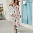 thumbnail image 6 of Flamingo Pattern Pattern Design Sleeveless Dress Summer Clothes for Women Women's Clothing 2025, 6 of 7