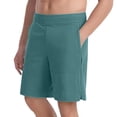 thumbnail image 2 of Men's Hiking Shorts 9 Inch Lightweight Water Resistant Quick Dry Outdoor Shorts with Zipper Pockets for Men Size M-5XL Green, 2 of 9