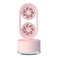 thumbnail image 2 of Uandlove Air Humidifier Double Leaf Spray Water Refrigeration Humidification Fan INS Desktop Humidifier Desk Fan Office Desktop Dormitory Small Fan Pink, 2 of 6