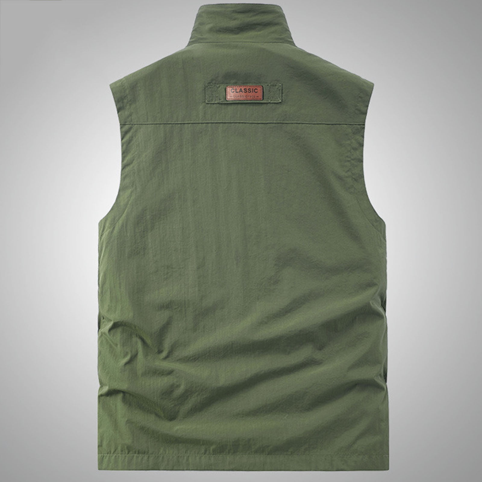 Rloper-Lop Outdoors Travel Work Vests for Men Photography Journalist Cargo Vest Jackets Running Waistcoats Outerwears with Multi Pockets