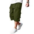 thumbnail image 4 of IAJDKMEK Men's Lightweight Breathable Loose Shorts - Stretch Elastic Waist Gym Shorts, Running Shorts for Men, Casual Sports Shorts,Army Green 2XL, 4 of 5