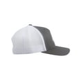 thumbnail image 3 of Gravity Outdoor Retro Trucker Snapback Hat - Grey/White/White, 3 of 4
