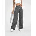 thumbnail image 2 of Vintage Washed Loose Straight Leg Jeans Women'S High Waist Casual Denim Trousers Comfortable Everyday Chic Pants Straight Leg Jeans For Women, 2 of 9