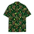 thumbnail image 3 of St Patrick Day Bigfoot Shirts Funny Hawaiian Shirt For Men Sasquatch Mens Hawaiian Shirts Short Sleeve Button Down Shirt, 3 of 7