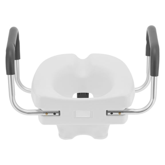 Raised Toilet Seat with NonSlip Adjustable Armrest Bathroom Supplies for Seniors Pregnant Women