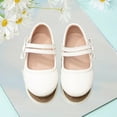 thumbnail image 6 of enyan Baby Girl Sandals Jelly Sandals for Girls,Closed Toe Princess Costume Summer Dress Shoes Fisherman Water Beach Flat Sandals for Toddler/Little Kid/Big Kid,White,Size 10, 6 of 7
