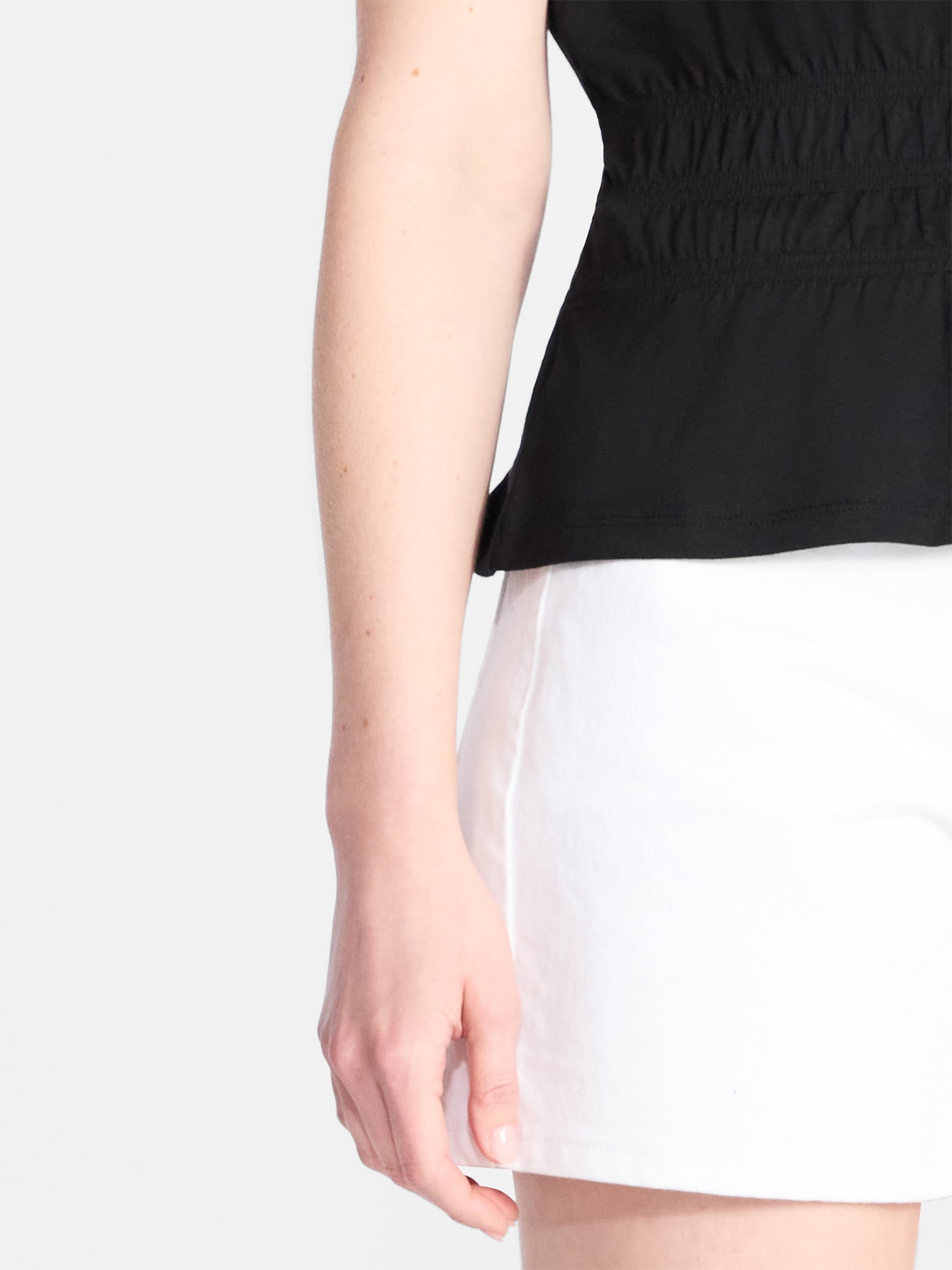 Time and Tru Women's Cotton Peplum Tank Top, Sizes XS-XXXL