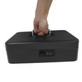 thumbnail image 3 of TAILTOSS Money Saving Box With Password Cash Box Lockable Black 1Pack, 3 of 8