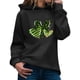 thumbnail image 1 of WILLBEST Sudadera de Mujer, Moda Femenina, Día de San Patricio, Temática Verde, con Estampado, Bolsillo, Manga Larga, con Capucha, Top, Sudadera 1592 Mediana, 1 of 4
