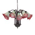 thumbnail image 5 of Meyda Tiffany 185083 Seafoam/Cranberry Tiffany 12 Light 24" Wide Chandelier - MultiColor, 5 of 6