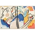 thumbnail image 2 of Wassily Kandinsky 14x11 Gold Ornate Wood Frame and Double Matted Museum Art Print Titled - The Blue Rider (1914), 2 of 4