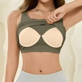 thumbnail image 5 of Women Ribbed Tank Tops Built in Bra Basic Tank Top Sleeveless Undershirt Tank, 5 of 6