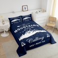 thumbnail image 4 of Erosebridal Cartoon Mountains Bedding Sets Toddler with Comforter, Camping Duvet Insert, Rustic Decor, Reversible 2-Piece, 4 of 7