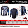 thumbnail image 6 of Men's Motocross Jersey Black, Blue Camo Urban X by Rated x Moto MX, ATV, Dirt Bike XL, Extra Large, 6 of 6
