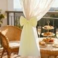 thumbnail image 6 of FastXmas French Style Silky Bow Curtain Tiebacks Decoration, Lace Ribbon Bows Curtain Buckle for Curtains Home Wedding Valentine Christmas Party Birthday Decoration(7.8"x15.7"), 6 of 6