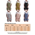 thumbnail image 2 of Women's Casual Jumpsuit Romper Shorts Playsuit with Adjustable Straps and Pockets Green XL, 2 of 2