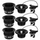 thumbnail image 1 of Lot de 3 valves de sécurité avec filtre en maille pour tentes gonflables, bateaux, kayaks, noir, 1 of 4