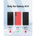 thumbnail image 6 of 【3 in 1 for Samsung Galaxy A14 5G case, with 2 Pack Screen Protector, Camera Protection，Liquid Silicone Slim Shockproof Protective Phone Case 6.6 inch [Microfiber Lining] (Red)…, 6 of 10