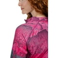 thumbnail image 4 of Realtree Fishing Xtreme Camo Women's Magenta 1/4 Zip Jacket Shirt | UPF 50+ | Size XS, 4 of 11