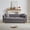 Gray, variant on Classic Modern Sofa, 84-Inch Chesterfield with Classic Rolled Arms and Tasseled Decorative Clouds in Velvet, Luxury Three-Seater Sofa Suitable for Living Rooms, Bedrooms, Apartments (Gray)