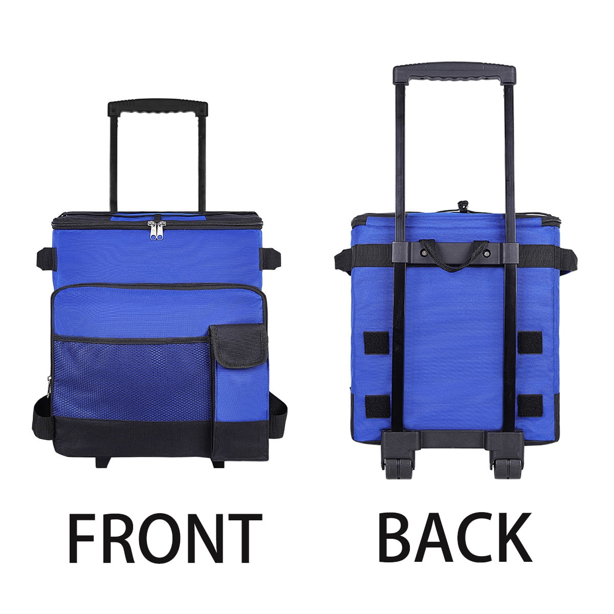 Portable Cooler with Wheels and Handle Collapsible Rolling Cooler Leakproof Insulated Soft Cooler Bag for Beach Camping Patio Travel Outdoor Ball Fields