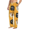 thumbnail image 2 of Bingfone Corgi Mens All Over Print Sleep Pajama Pants-Large, 2 of 9
