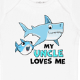 thumbnail image 4 of Inktastic My Uncle Loves Me with Cute Sharks Boys or Girls Baby Bodysuit, 4 of 5