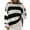 Black, variant on vigerkar Women's Fashion 2026 Long Sleeve Oversized Striped Color Block Comfy Loose Crew Neck Knitted Pullover Sweater (Orange, S)
