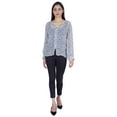 thumbnail image 5 of Moomaya Printed WoMen's Button Down Shirt Long Sleeve Tshirt V-Neck Tunic Top, 5 of 9