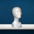 thumbnail image 4 of solautey Female Foam Mannequin Head for Wig & Hat Display - Realistic Foam Head with Stable Base for Hairstyling, Jewelry, White Foam Wig Head, 4 of 6