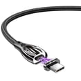 thumbnail image 2 of Cable de carga Essager Cable de carga rápida tipo c Cable de sincronización de datos trenzado de aleación de zinc 5A, negro, 1 m Eigraketly EL5298-01, 2 of 2