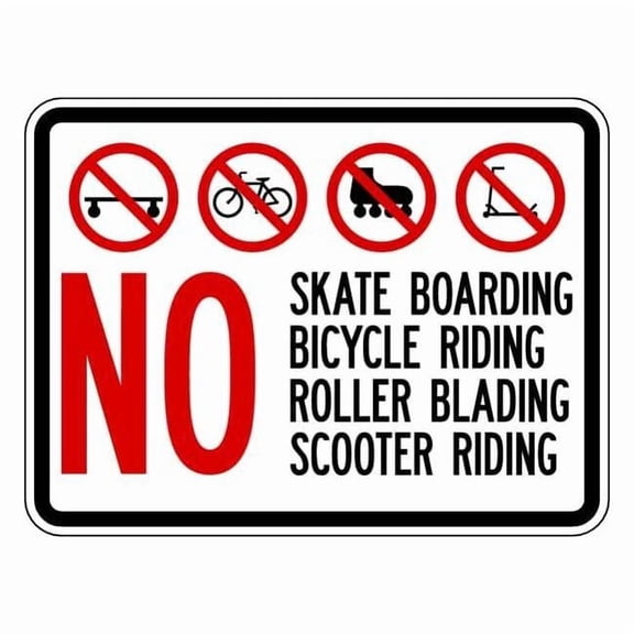 Lyle Traffic Sign,18 x 24In,R and BK/WHT, BI-023-24HA BI-023-24HA